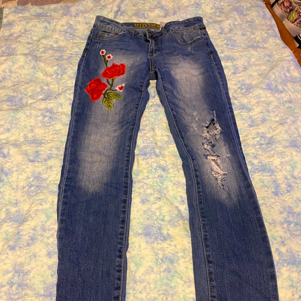 VIP Jeans size 3/4 juniors with embroidery